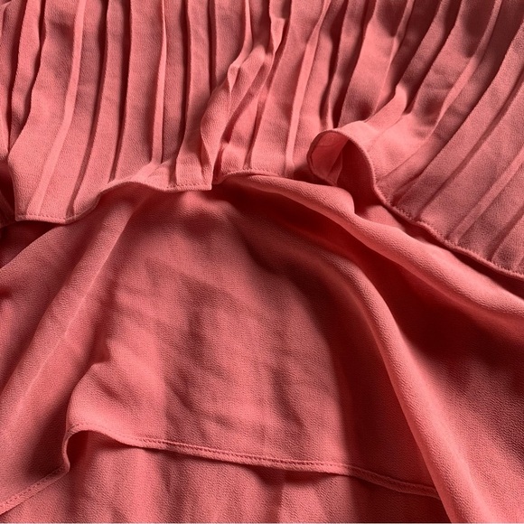 Naked‎ Zebra Pink ruffle sleeve blouse size LARGE - Picture 6 of 6